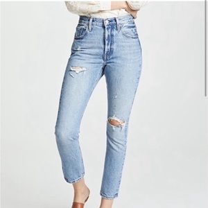 Levi’s 501 Ripped Premium Skinny Jeans 28